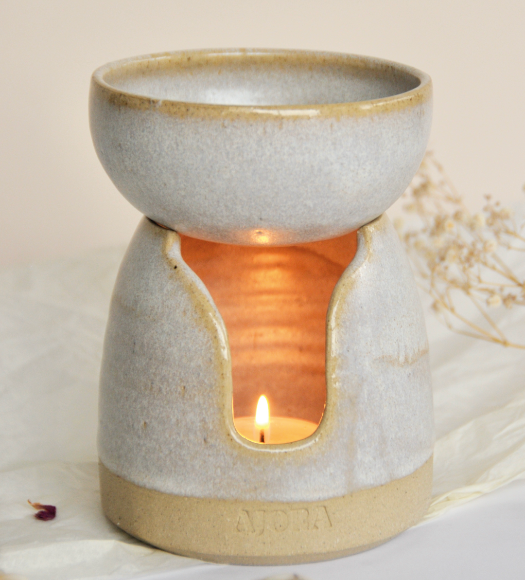 Large Oil Burner, Ceramic Wax Melter, Wax Melt Warmer, Extra Deep Bowl,  Essential Oil Burner, Wax Burner, Home Decor, Home Fragrance -  Israel